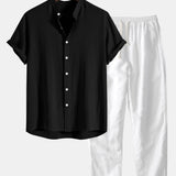 Men’s Lightweight Breathable Summer Shirt and Pants Set