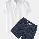Men’s Summer Shirt and Shorts Set