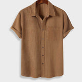 Men’s Corduroy Summer Shirt & Shorts Set