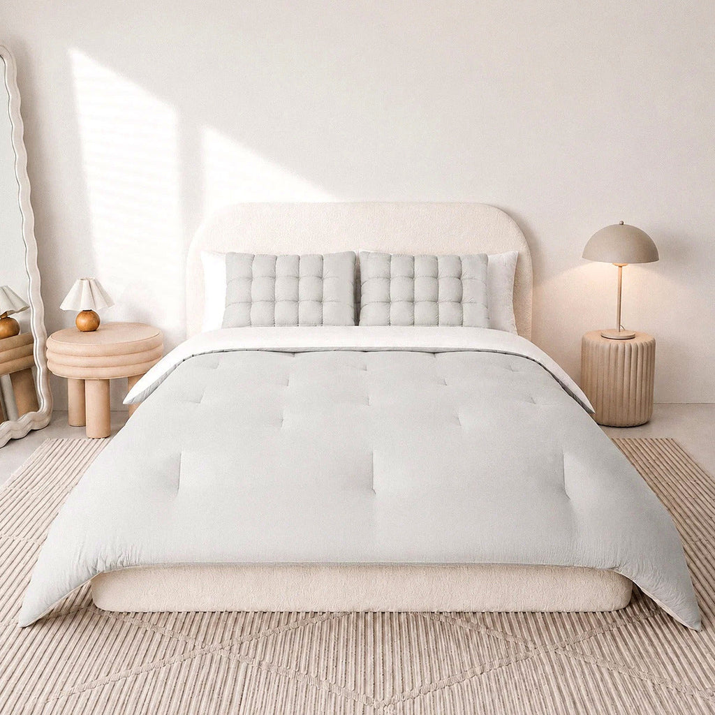 Cloud Comforter in Silver