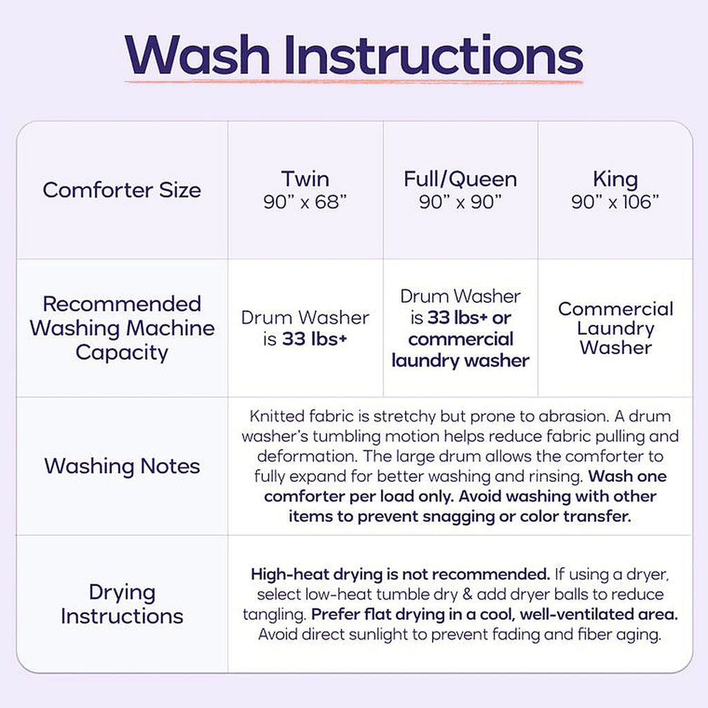 Machine washable at home