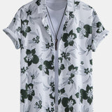 Men’s Floral Summer Shirt and Shorts Outfit Set
