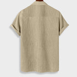 Men’s Corduroy Summer Shirt & Shorts Set